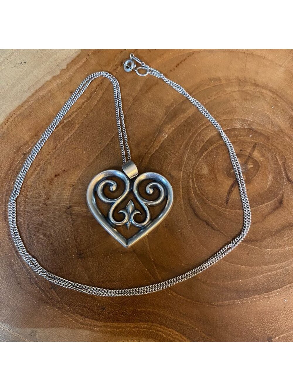 RETIRED James Avery French Scroll Necklace, Sterling Silver